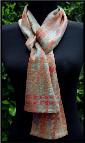 Sage & Coral Scarf